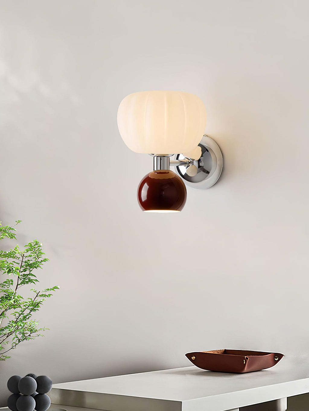 Erraeiel Applique Murale en Plastique Crème Art Nordique - Neutralighting