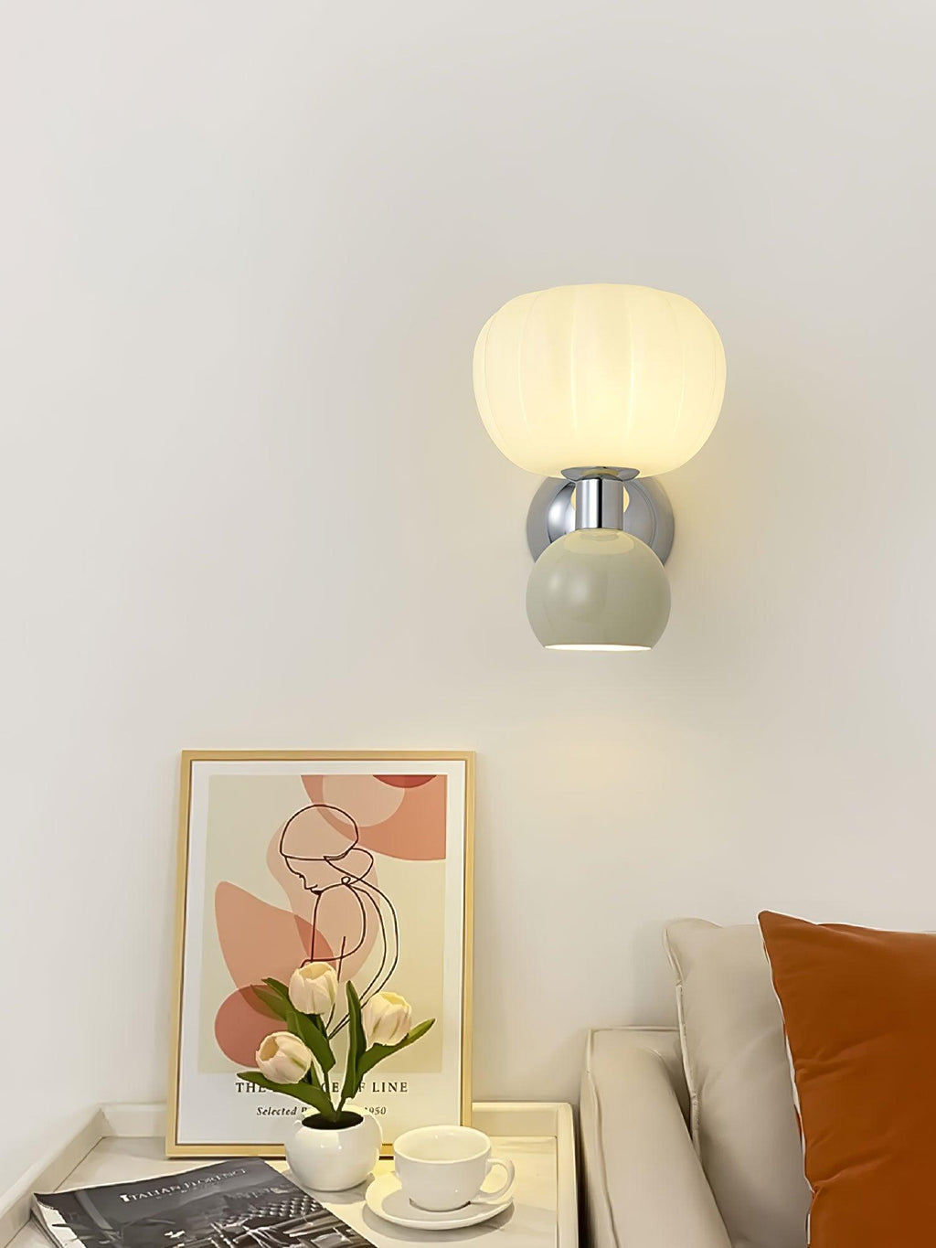 Erraeiel Applique Murale en Plastique Crème Art Nordique - Neutralighting