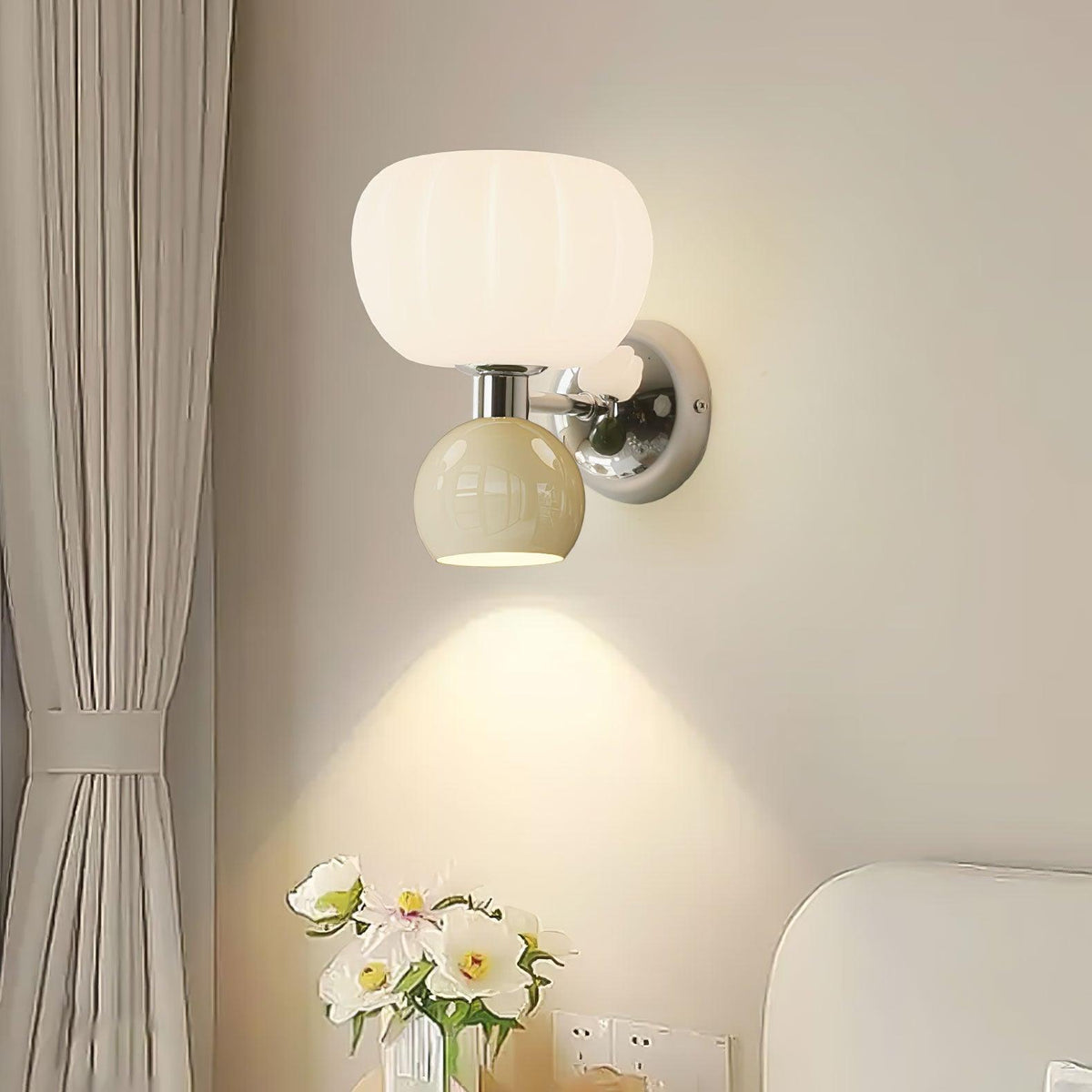 Erraeiel Applique Murale en Plastique Crème Art Nordique - Neutralighting