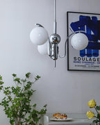 LustraChandelier Élégant en Verre et Chrome - Neutralighting