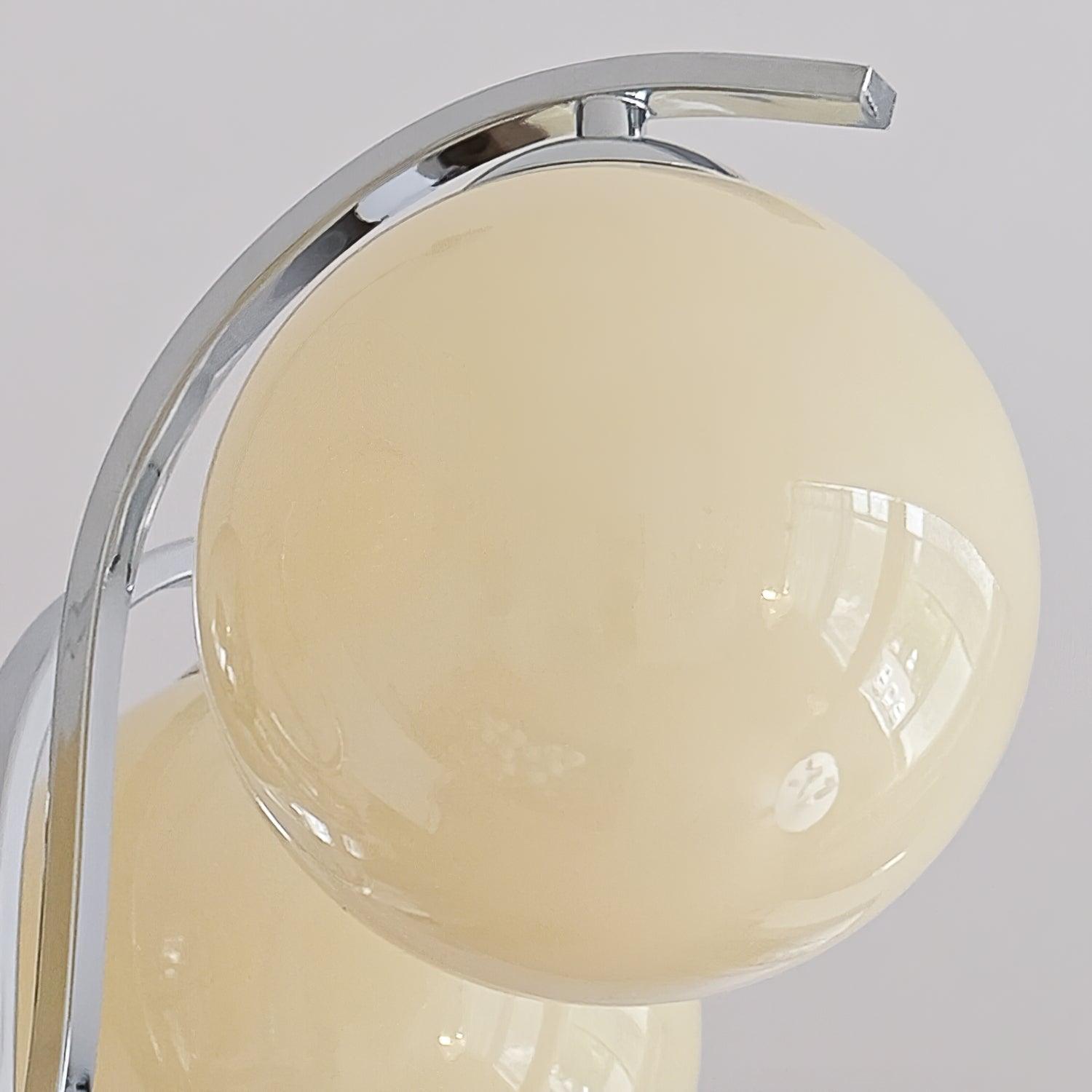 LustraChandelier Élégant en Verre et Chrome - Neutralighting