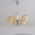 LustraChandelier Élégant en Verre et Chrome - Neutralighting