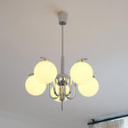 LustraChandelier Élégant en Verre et Chrome - Neutralighting