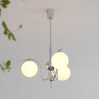 LustraChandelier Élégant en Verre et Chrome - Neutralighting