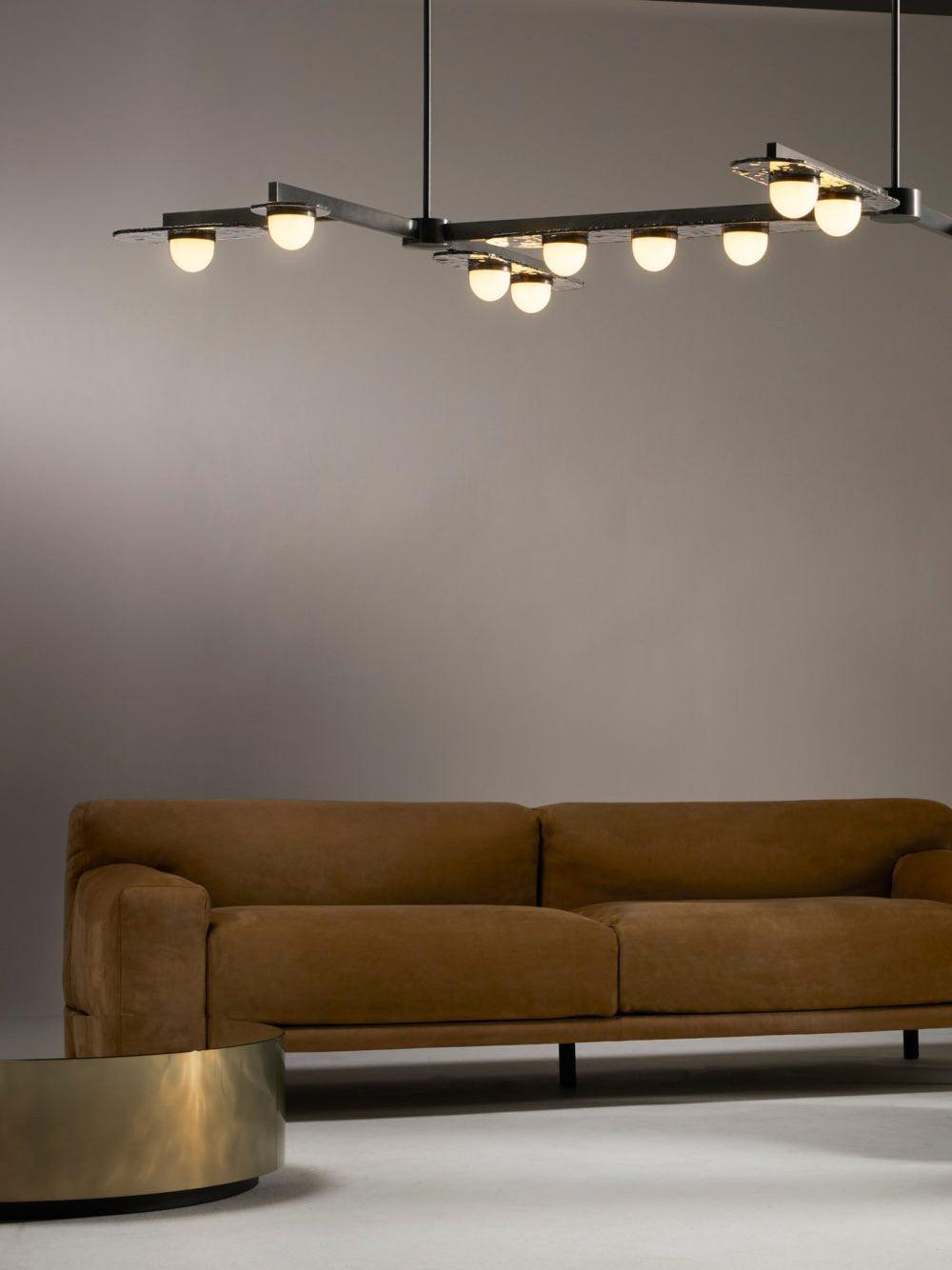 Lustra Chandelier Cadre Doré Linéaire - Neutralighting
