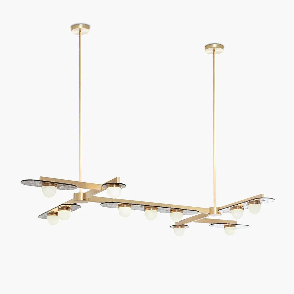 Lustra Chandelier Cadre Doré Linéaire - Neutralighting