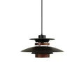 Solara Lampe suspendue en bois avec abat-jour superposé pour salle à manger nordique - Neutralighting