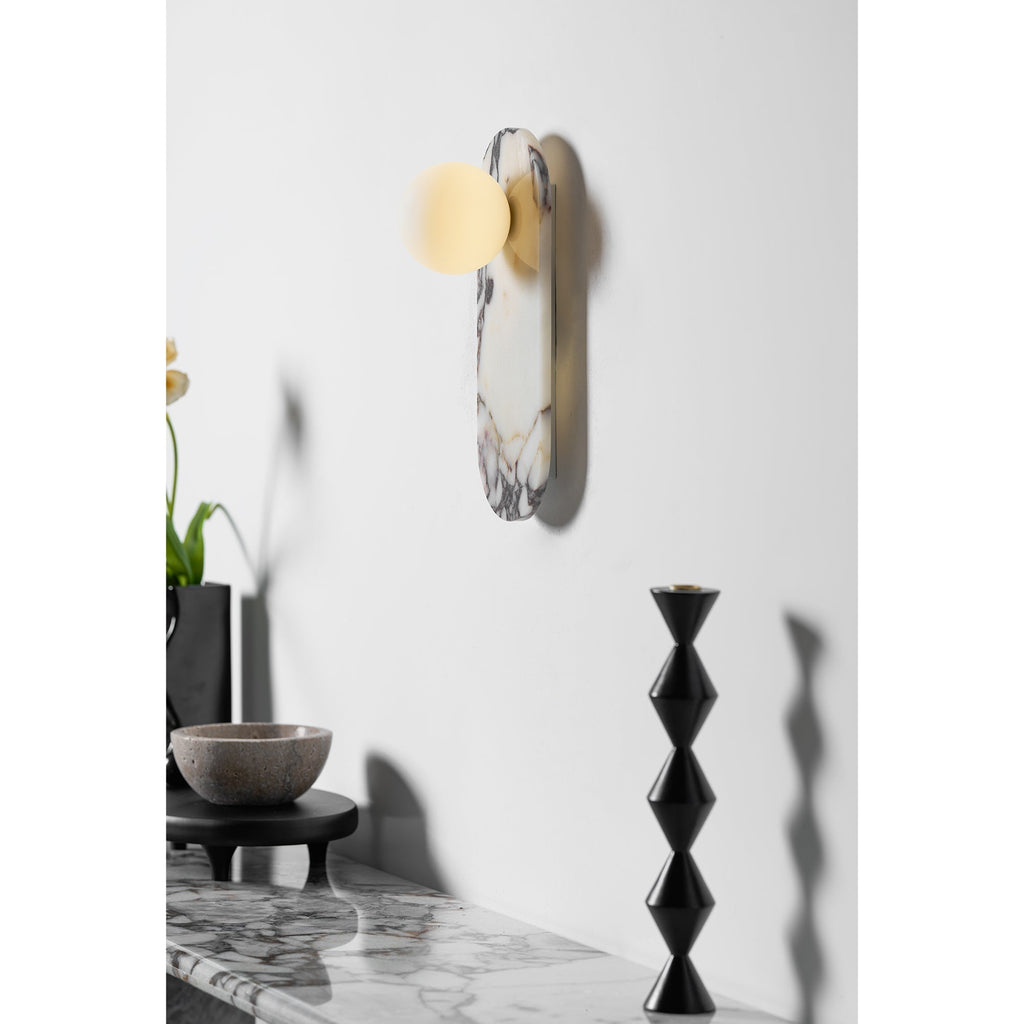 Covelyra Applique Murale En Marbre Et Verre Minimaliste Moderne - Neutralighting