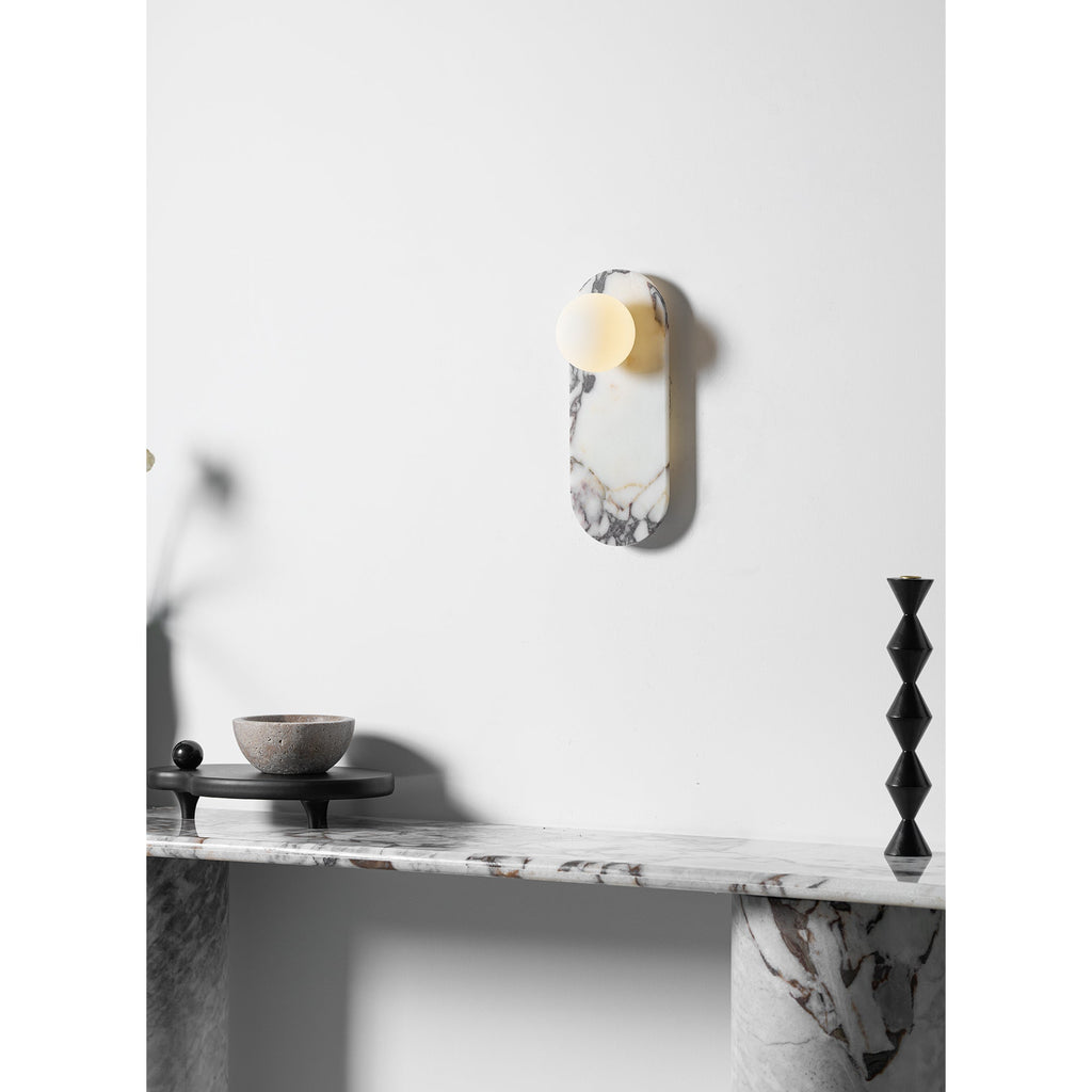 Covelyra Applique Murale En Marbre Et Verre Minimaliste Moderne - Neutralighting