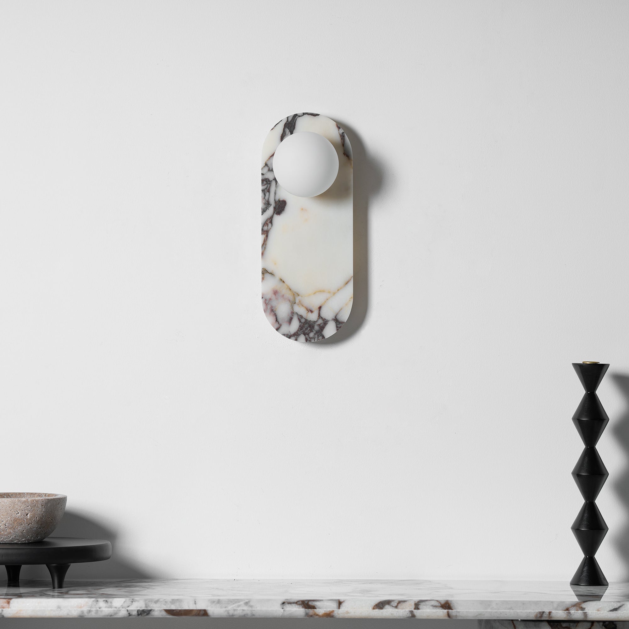 Covelyra Applique Murale En Marbre Et Verre Minimaliste Moderne - Neutralighting