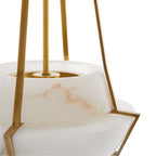 Avlireth Lampe Suspendue En Métal Et Albâtre Minimaliste Moderne - Neutralighting