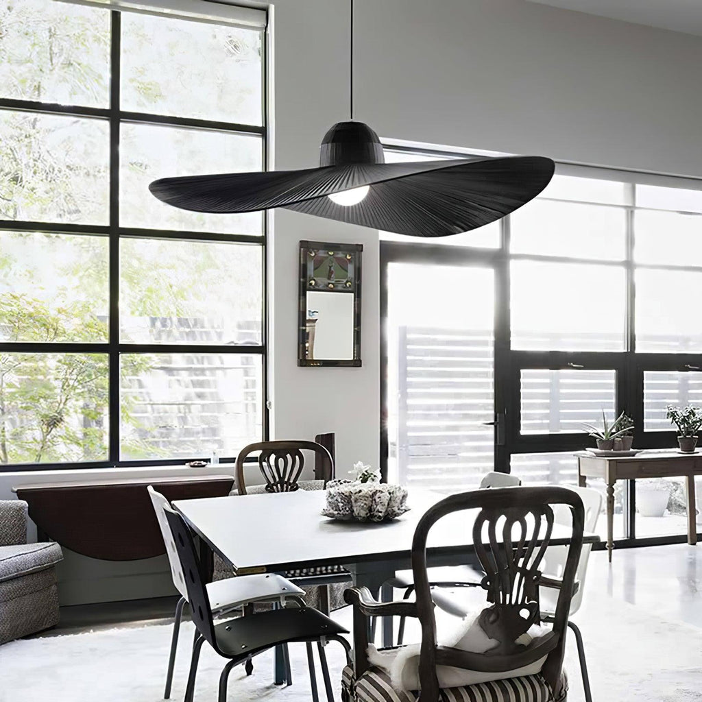 Moire Hat Lampe Pendante Tissu Plissé Moderne - Neutralighting