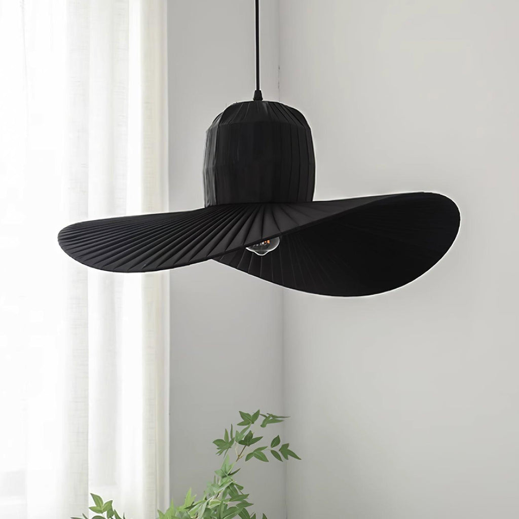 Moire Hat Lampe Pendante Tissu Plissé Moderne - Neutralighting