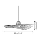 Moire Hat Lampe Pendante Tissu Plissé Moderne - Neutralighting