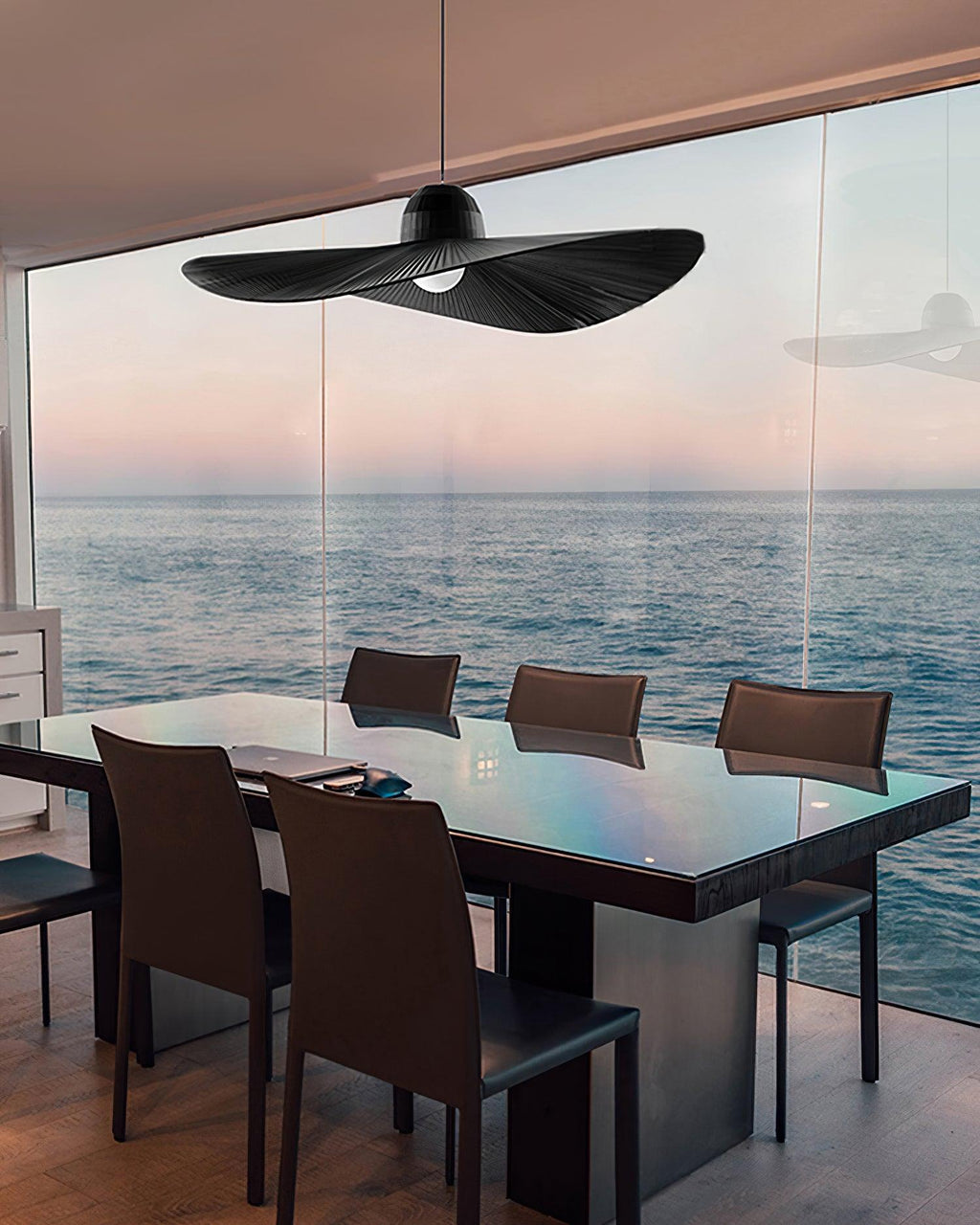 Moire Hat Lampe Pendante Tissu Plissé Moderne - Neutralighting