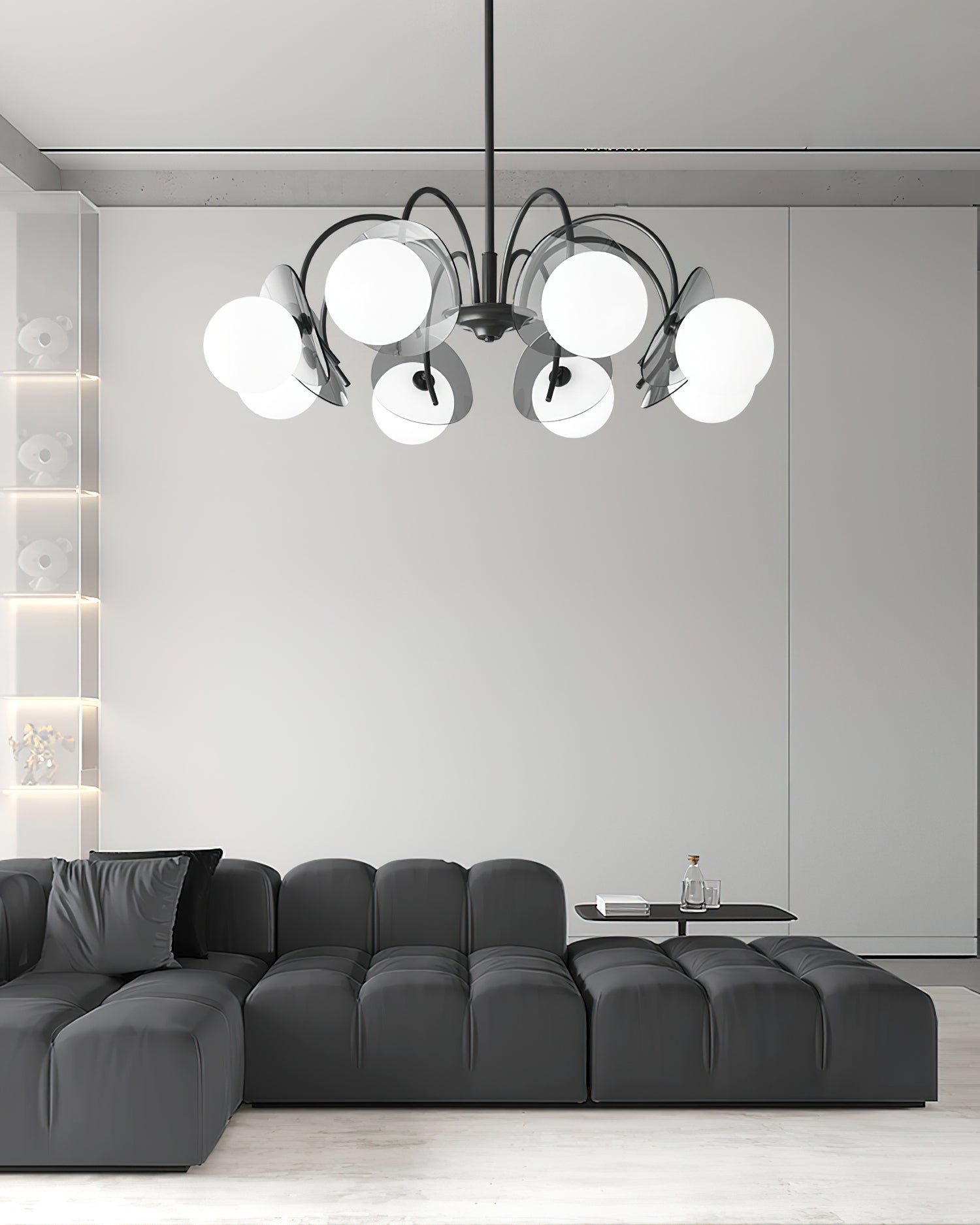 Aurora Lustre Globe Bras Sculptural - Neutralighting