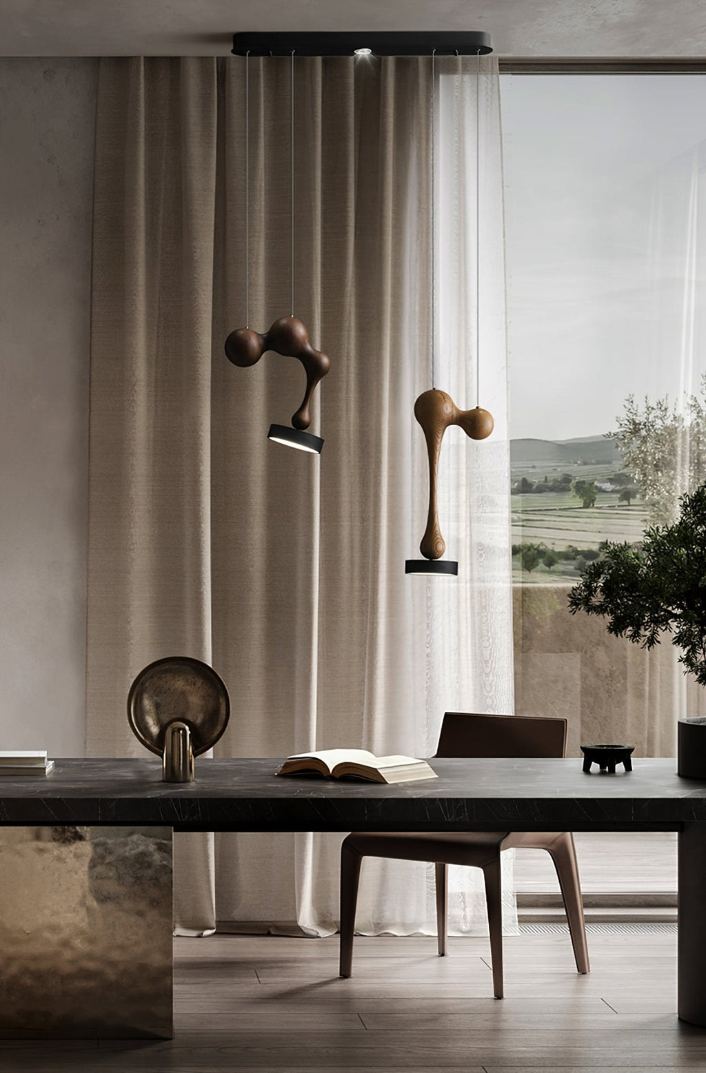 Drovia Lampe Pendante en Bois Moderne - Neutralighting