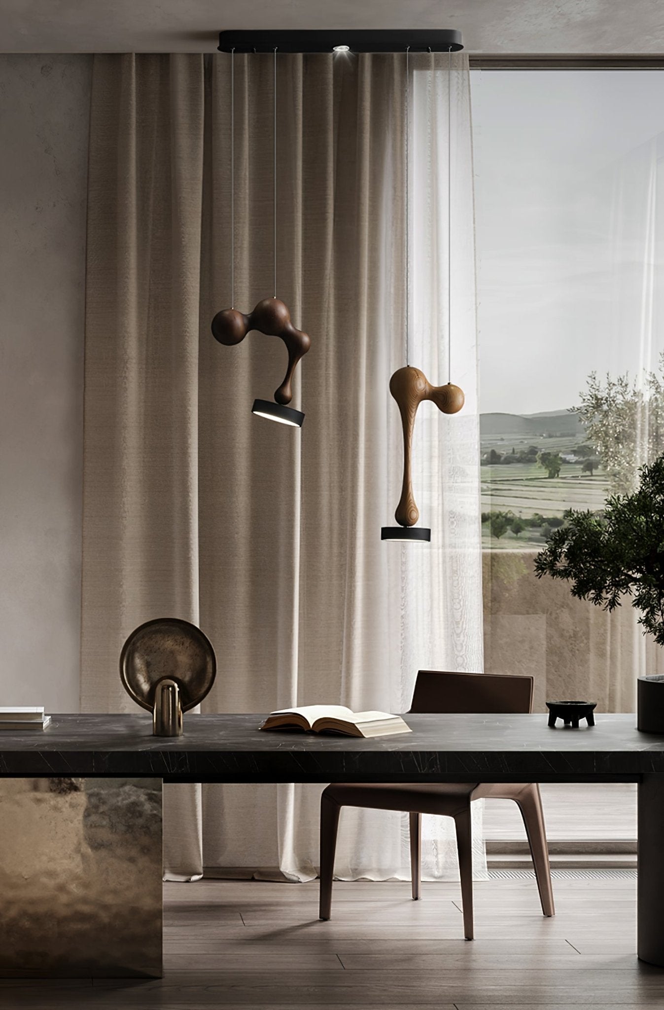 Drovia Lampe Pendante en Bois Moderne - Neutralighting