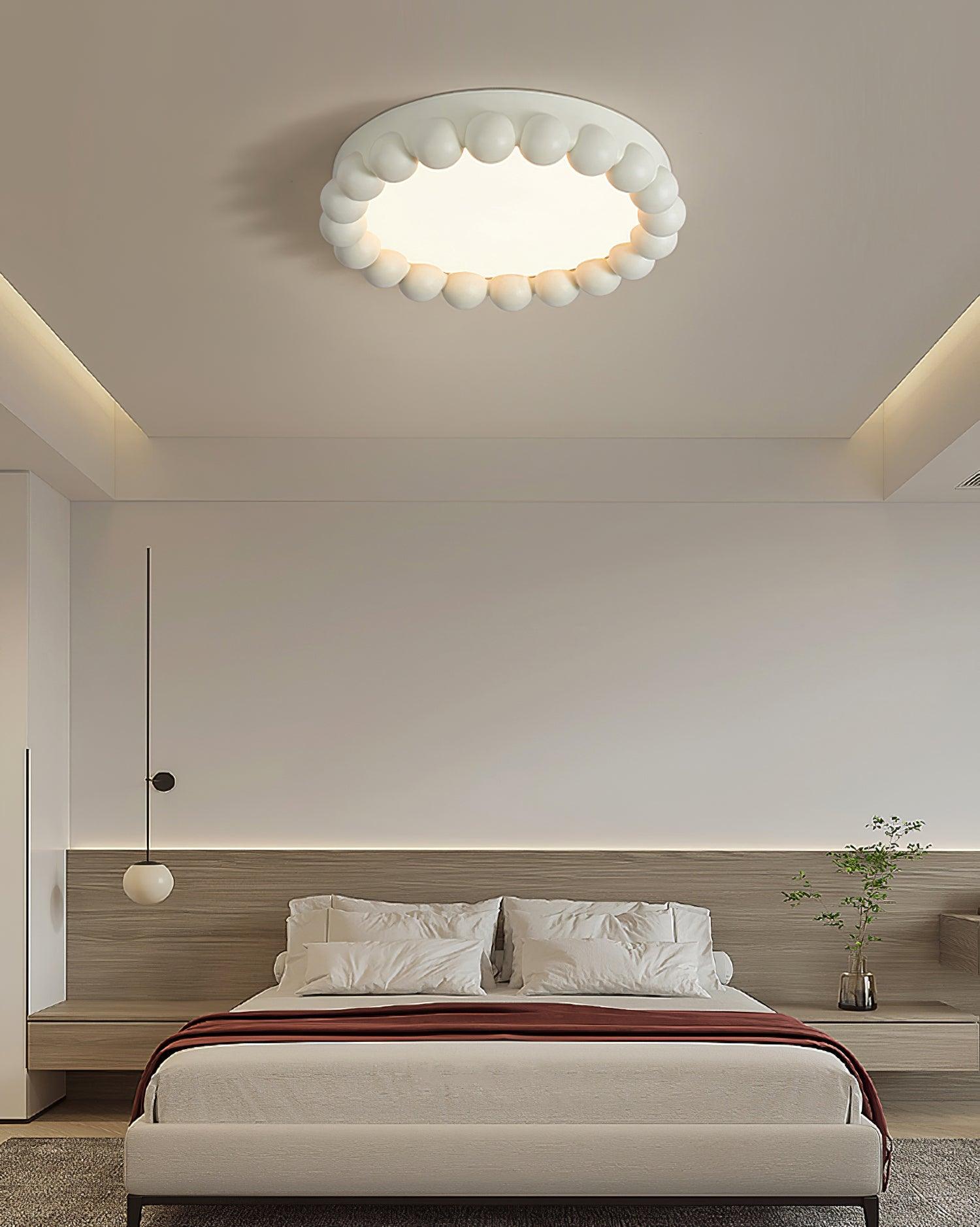 Solara Plafonnier Résine Bulle Rond Ludique Doux - Neutralighting