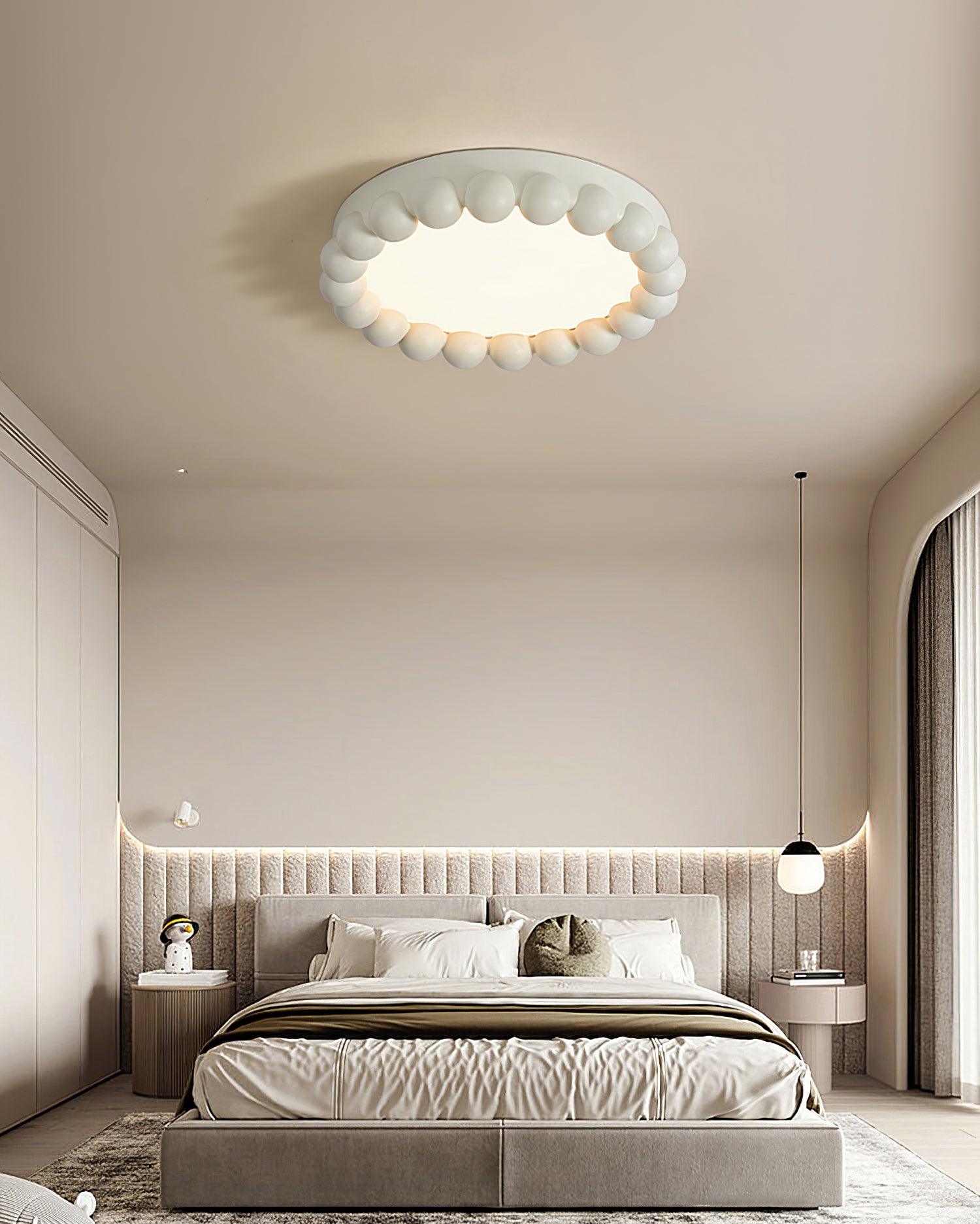 Solara Plafonnier Résine Bulle Rond Ludique Doux - Neutralighting