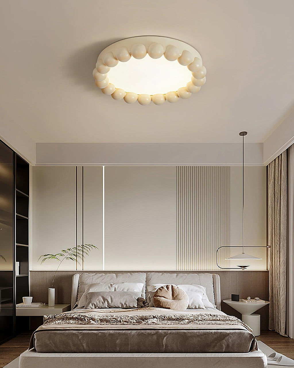 Solara Plafonnier Résine Bulle Rond Ludique Doux - Neutralighting