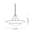Mollino Lustre Sculptural en Plâtre Suspendu - Neutralighting