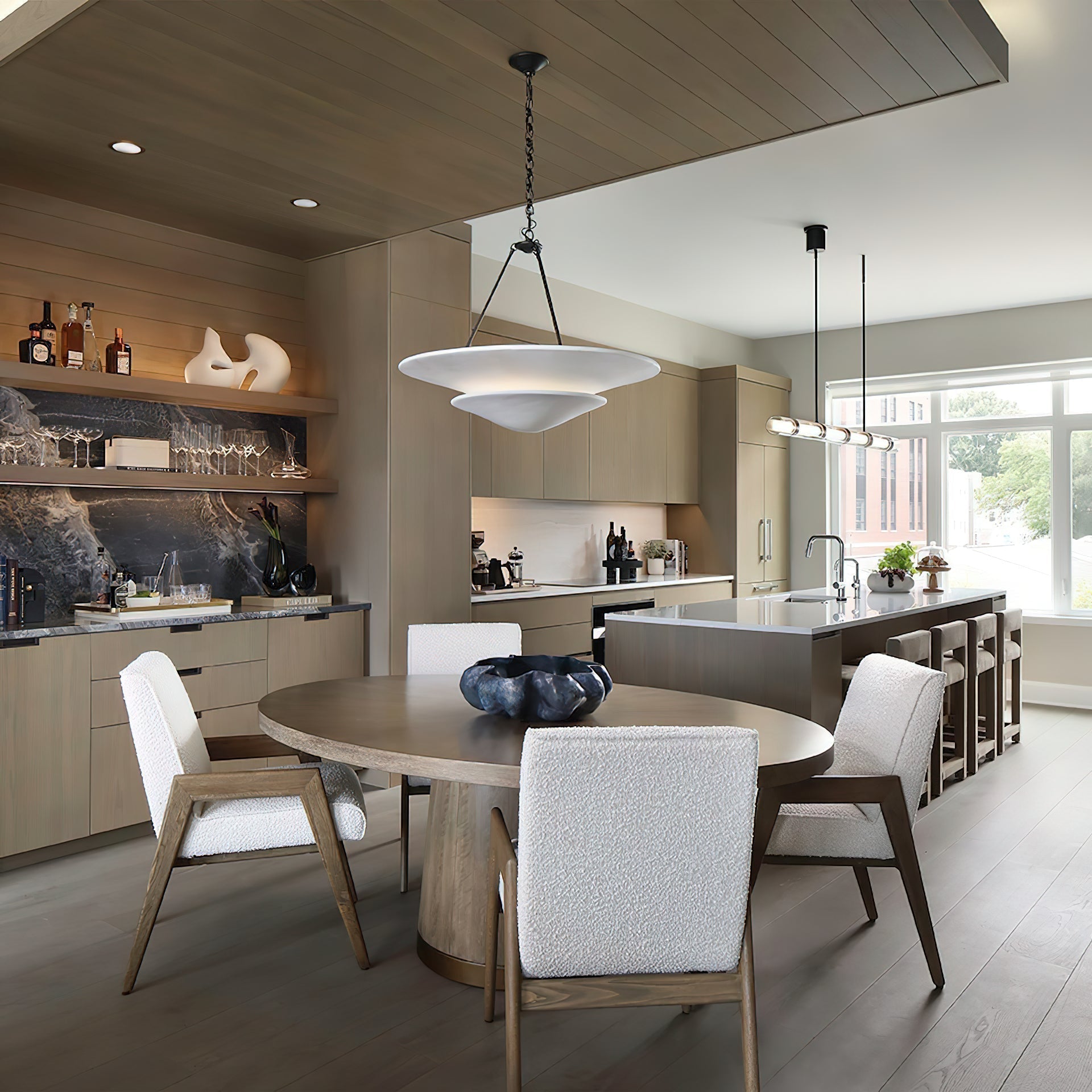 Avinisra Lustre En Laiton Et Métal Minimaliste Moderne - Neutralighting