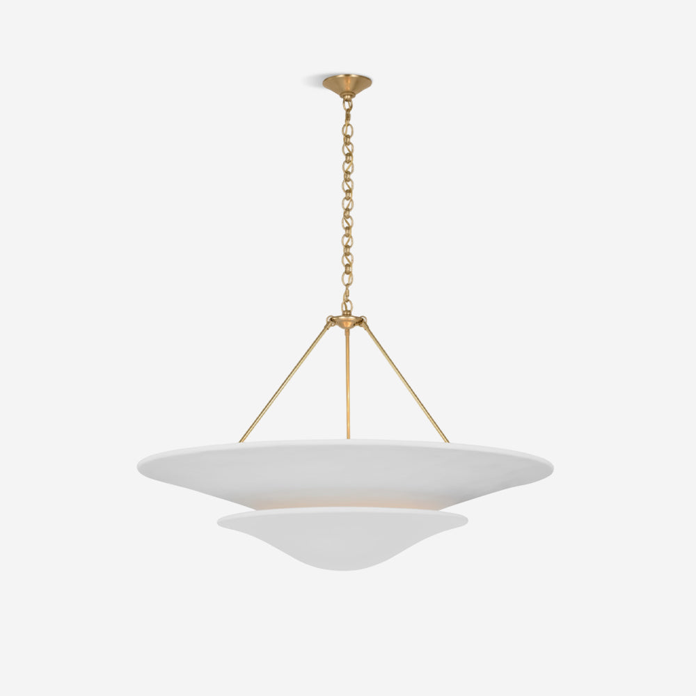 Mollino Lustre Sculptural en Plâtre Suspendu - Neutralighting