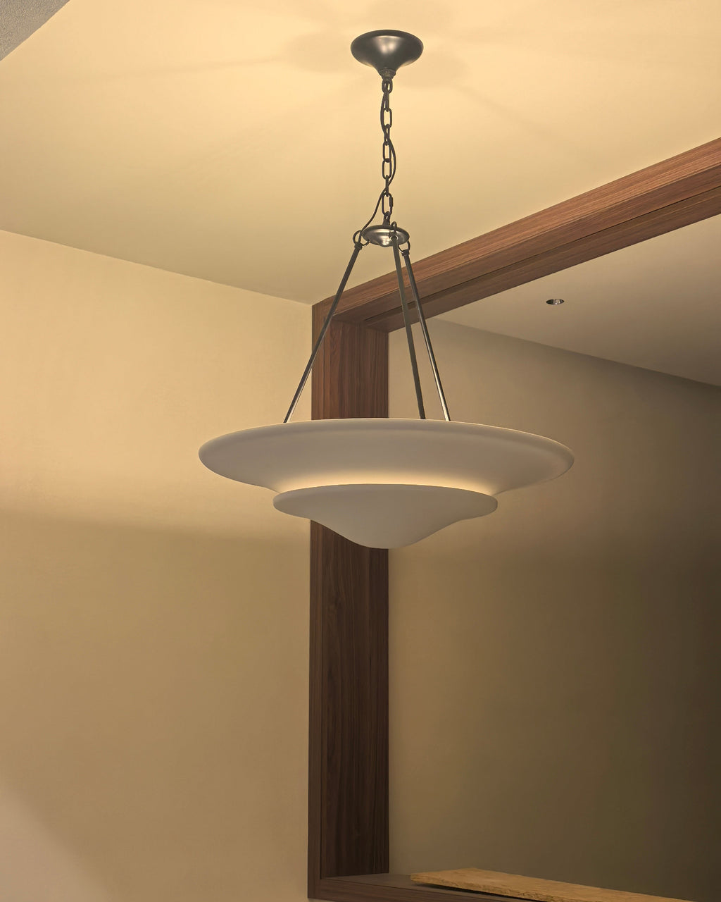 Mollino Lustre Sculptural en Plâtre Suspendu - Neutralighting
