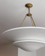 Mollino Lustre Sculptural en Plâtre Suspendu - Neutralighting