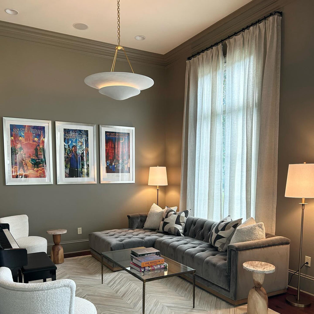 Avinisra Lustre En Laiton Et Métal Minimaliste Moderne - Neutralighting