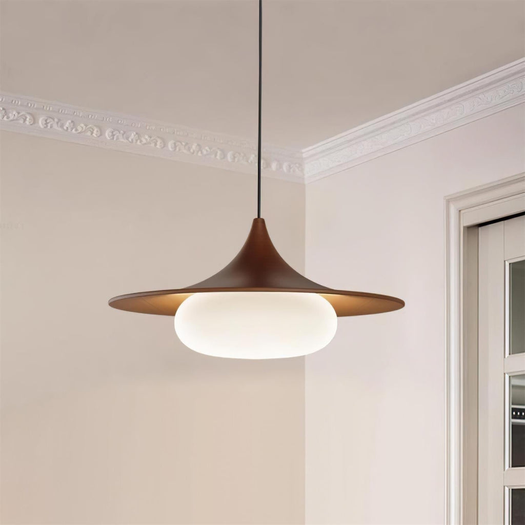 Ovelis Lampe Suspension avec Plafonnier en Bois - Neutralighting