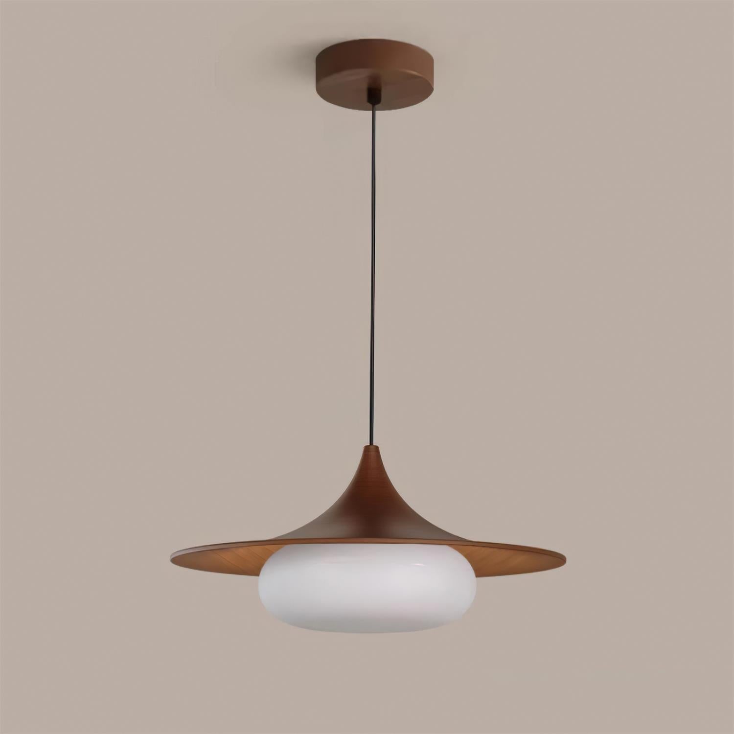 Ovelis Lampe Suspension avec Plafonnier en Bois - Neutralighting