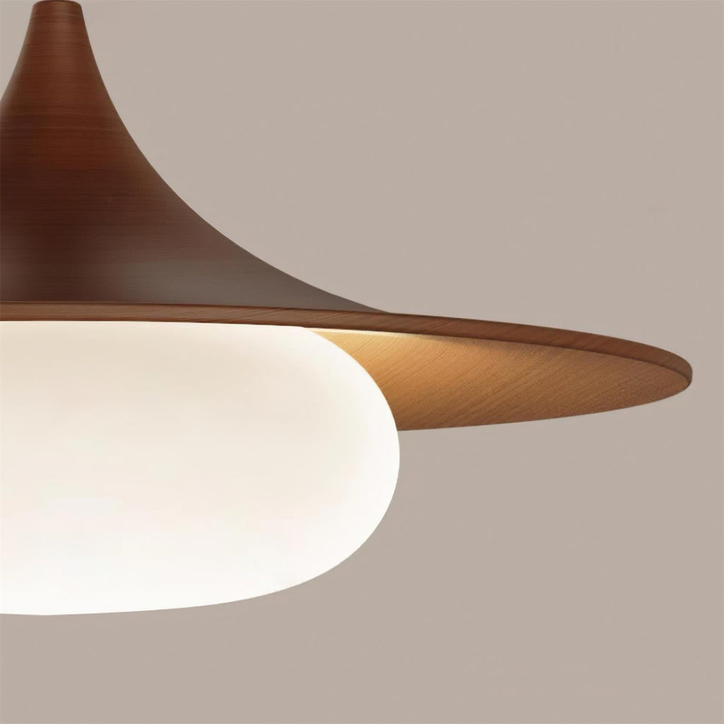 Ovelis Lampe Suspension avec Plafonnier en Bois - Neutralighting