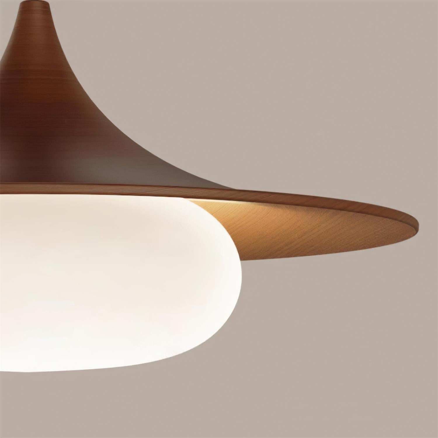 Ovelis Lampe Suspension avec Plafonnier en Bois - Neutralighting