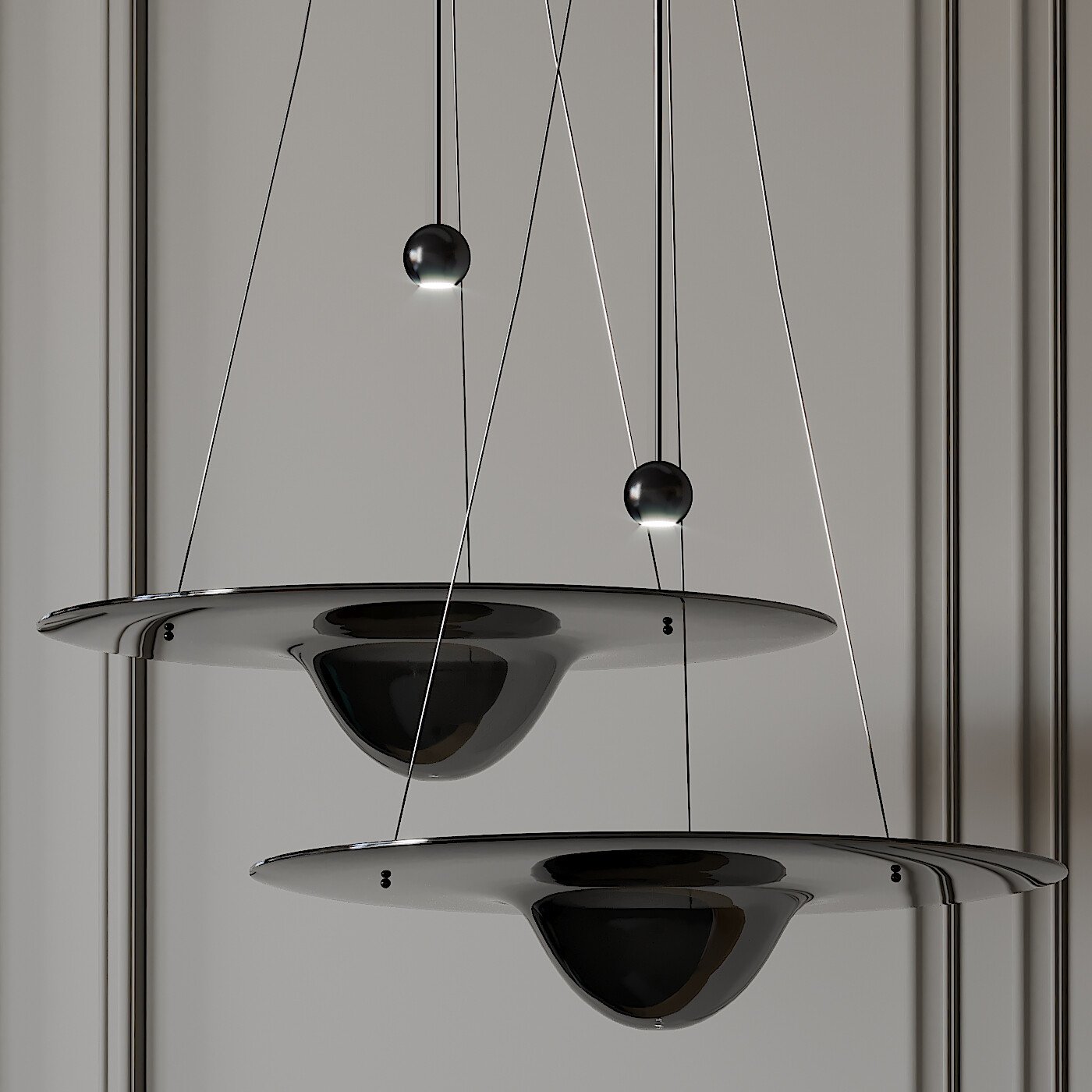 Vesperce Suspension Minimaliste en Laiton - Neutralighting