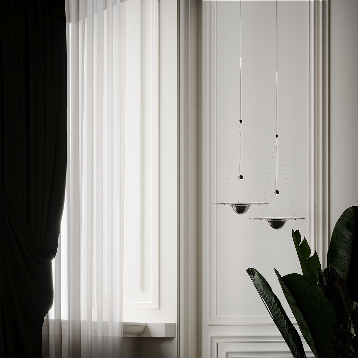 Vesperce Suspension Minimaliste en Laiton - Neutralighting