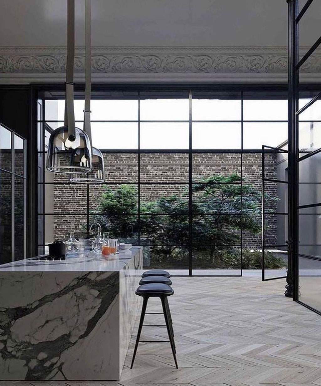 Averisce Suspension Industrielle en Cuir - Neutralighting