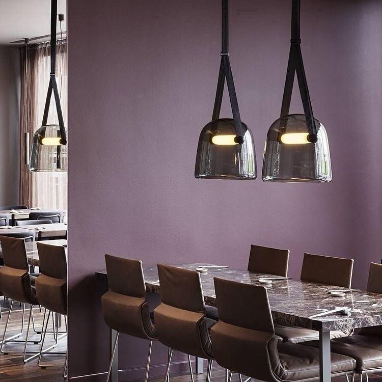 Averisce Suspension Industrielle en Cuir - Neutralighting