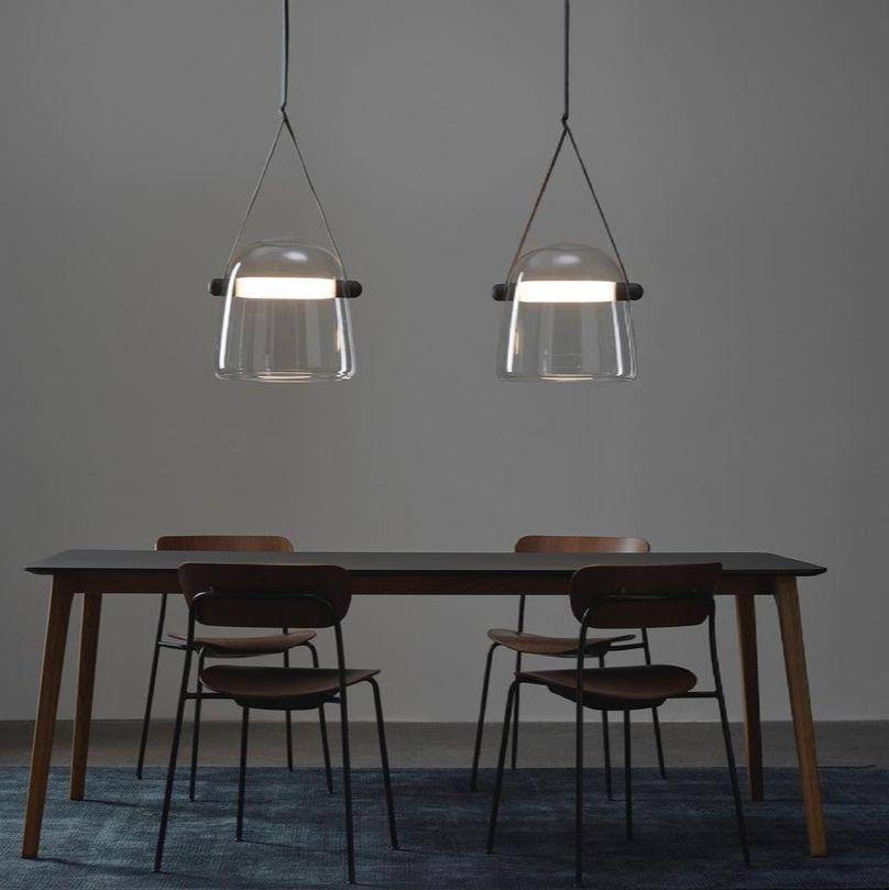 Averisce Suspension Industrielle en Cuir - Neutralighting