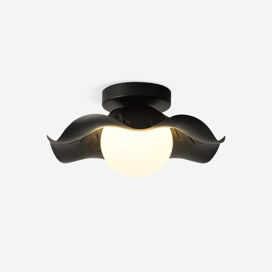 Monae Lumière de Plafond Pétale Globe Noir - Neutralighting