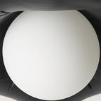 Monae Lumière de Plafond Pétale Globe Noir - Neutralighting