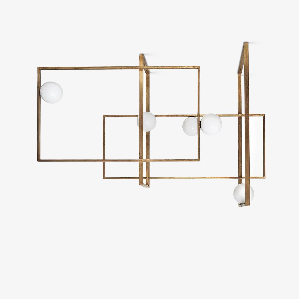 Lustra Chandelier Mondrian en Verre et Laiton Moderne - Neutralighting