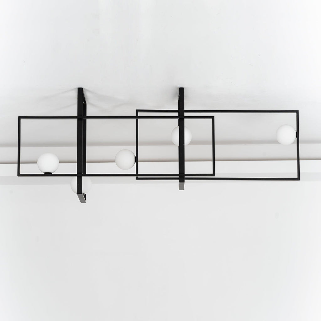 Lustra Chandelier Mondrian en Verre et Laiton Moderne - Neutralighting
