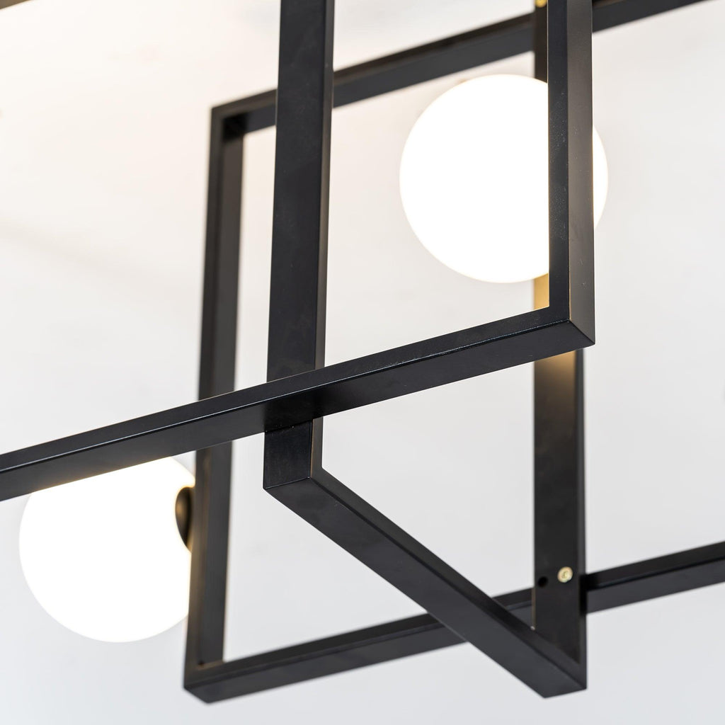 Lustra Chandelier Mondrian en Verre et Laiton Moderne - Neutralighting