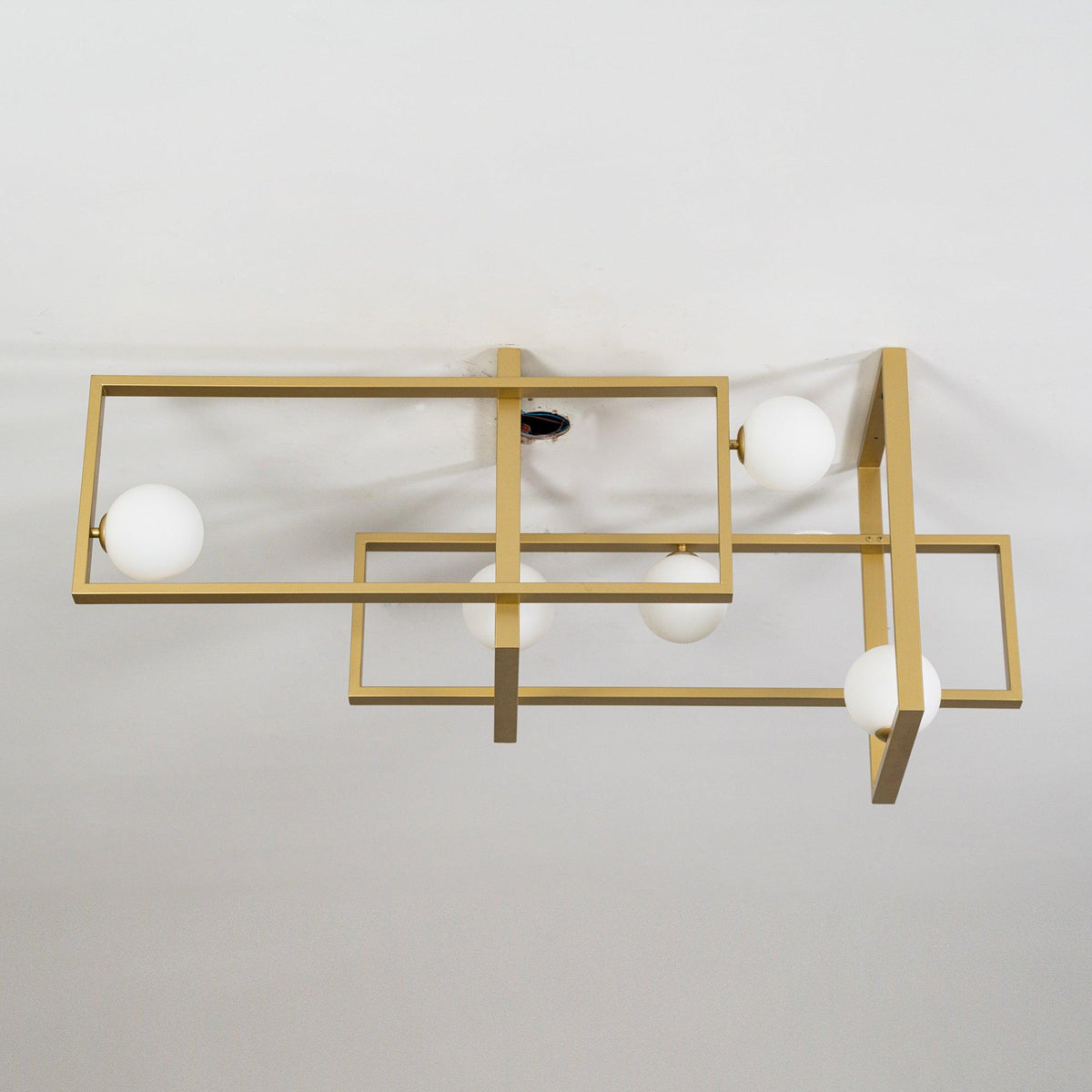 Lustra Chandelier Mondrian en Verre et Laiton Moderne - Neutralighting
