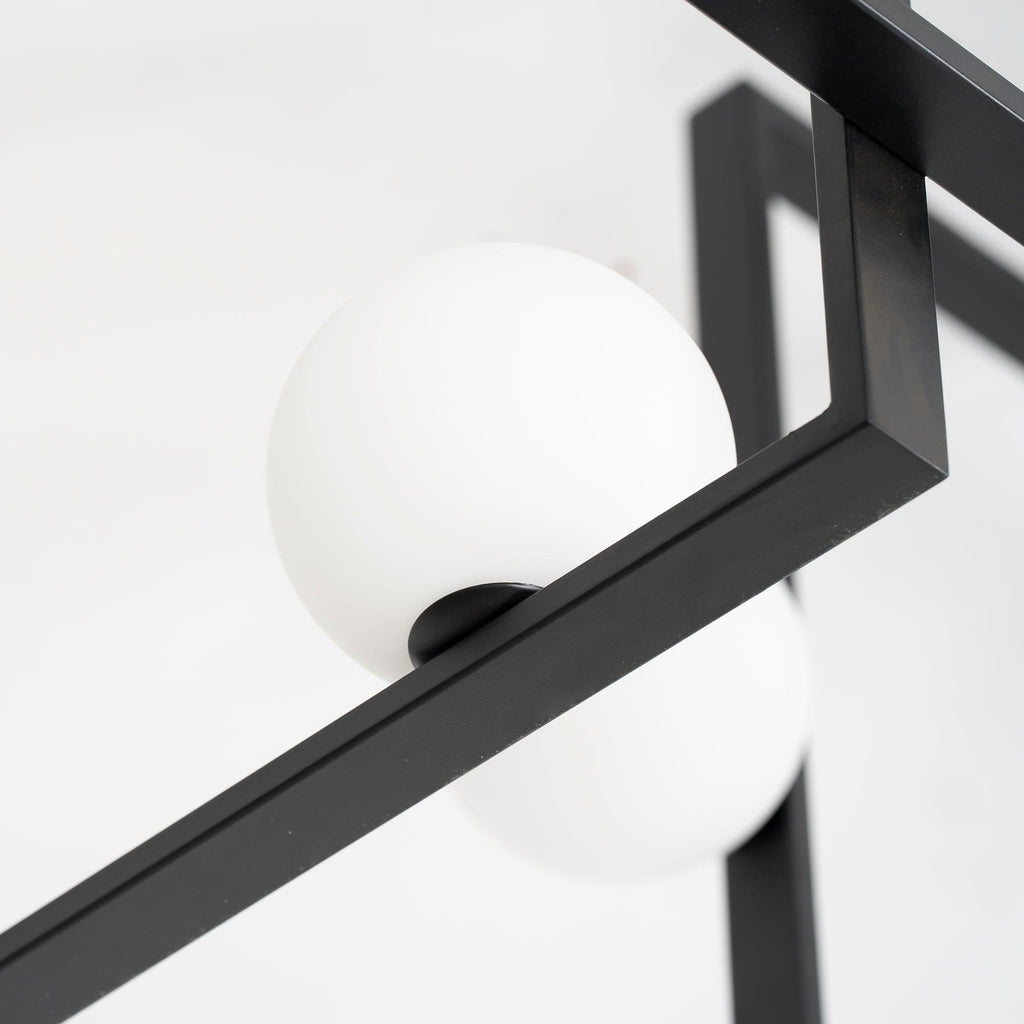 Lustra Chandelier Mondrian en Verre et Laiton Moderne - Neutralighting