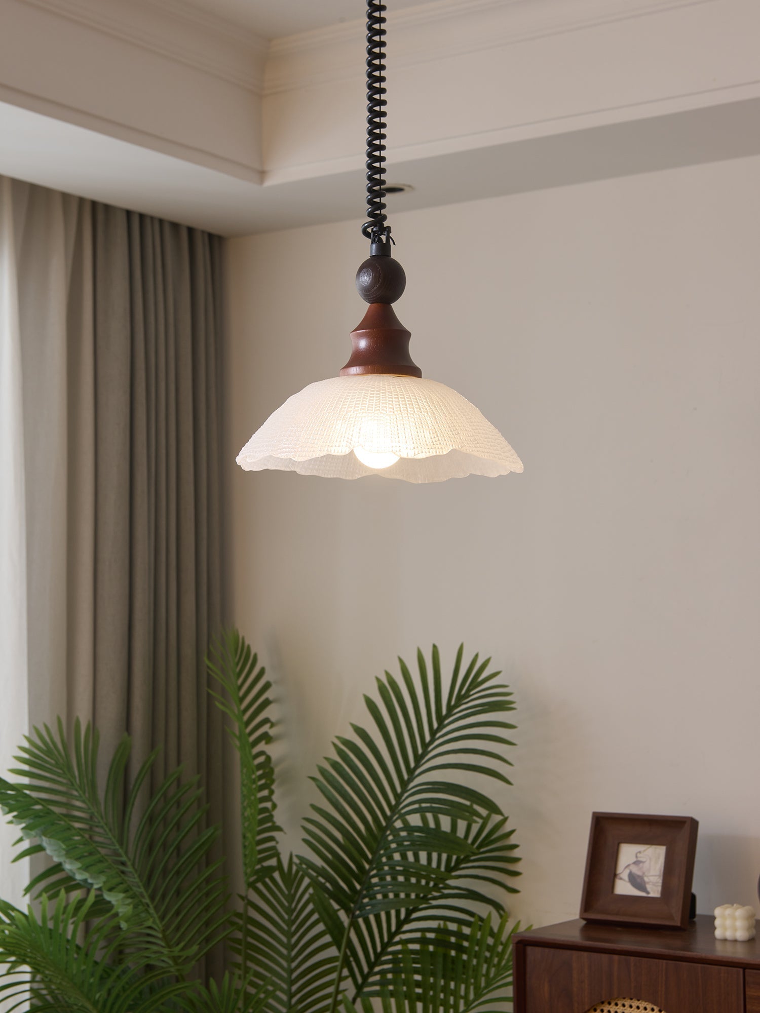 Nydoreth Suspension en Bois Art Vintage Élégant - Neutralighting