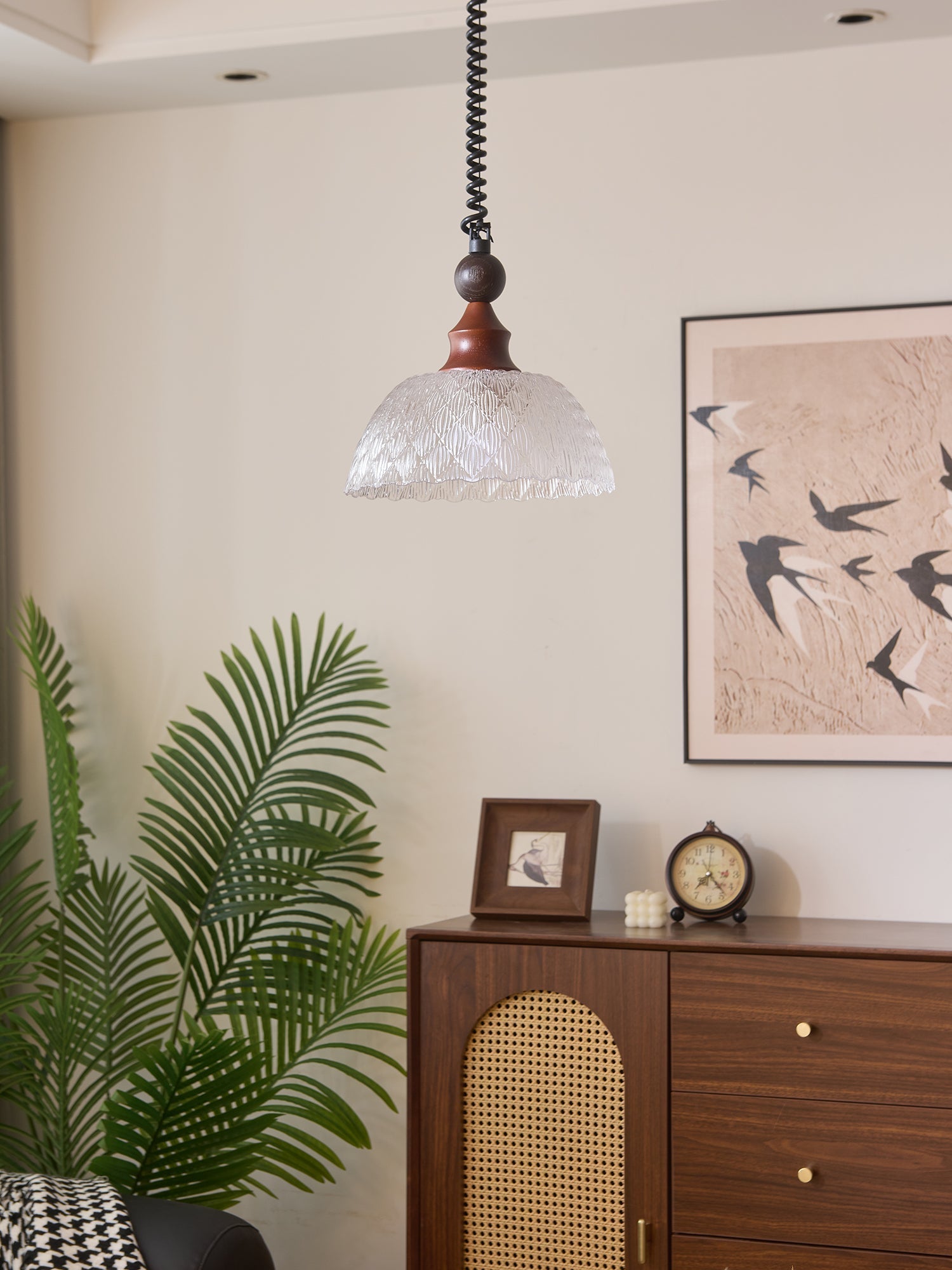 Nydoreth Suspension en Bois Art Vintage Élégant - Neutralighting