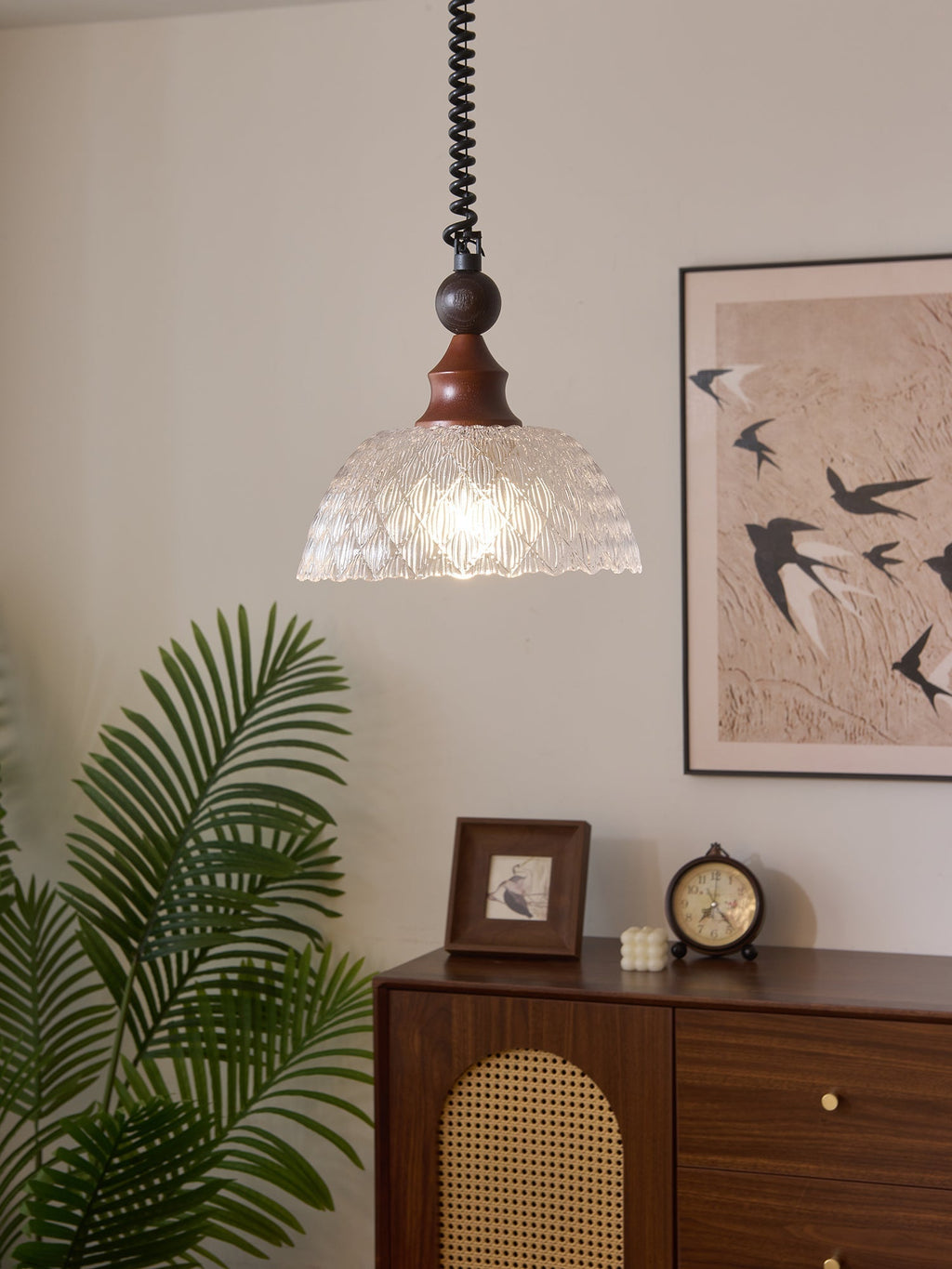 Nydoreth Suspension en Bois Art Vintage Élégant - Neutralighting